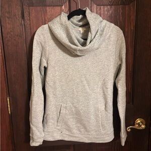 J. Crew Light Gray Cowl Neck Sweater